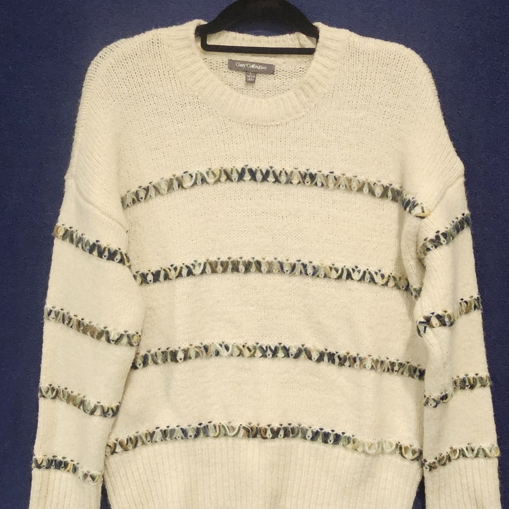 Versatile Grey Women's Sweater - Timeless Style, Size L, Feminine Fit